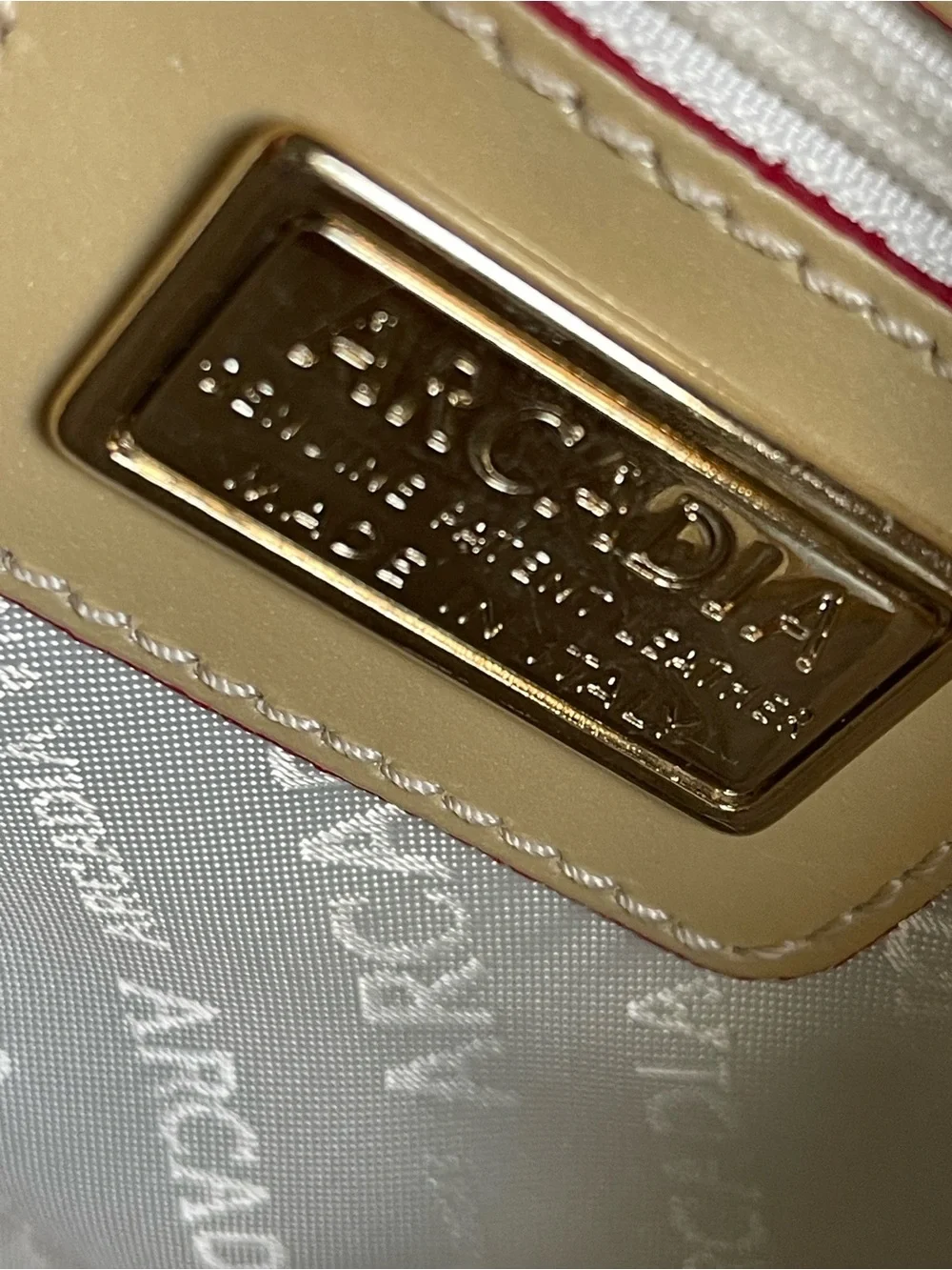 Arcadia Italian Made Genuine Patent Leather Yellow Vernis Alma Bag